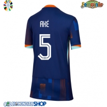 Maglie da calcio Olanda Nathan Ake #5 Seconda Maglia Femminile Europei 2024 Manica Corta